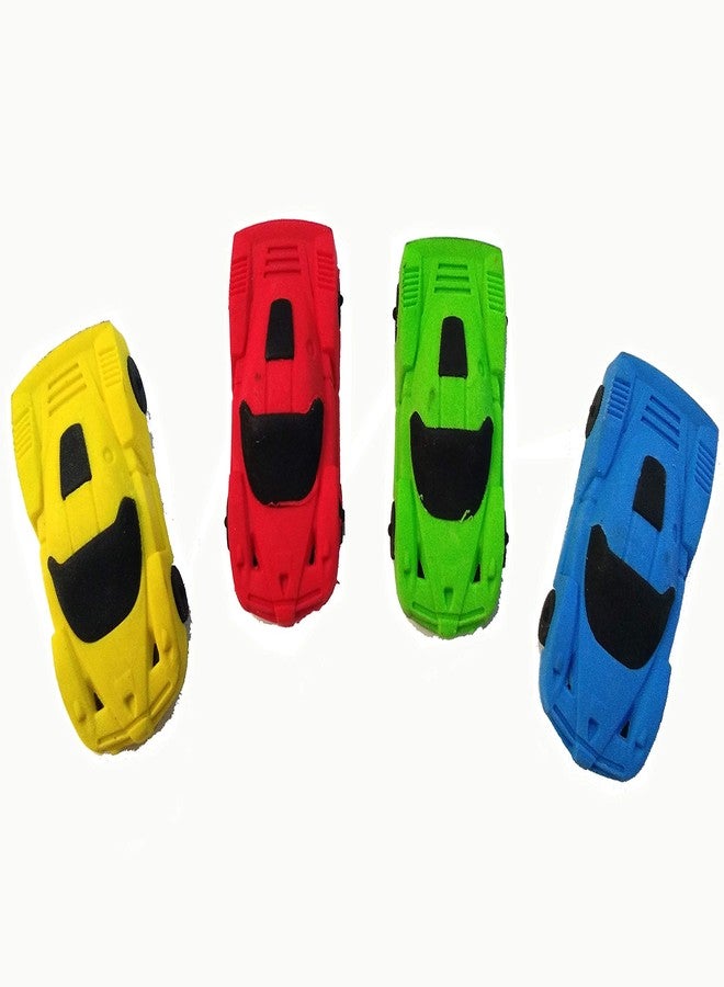 Shree Technesh Car Shaped Multicolor Eraser for Kids, Set of 8 pcs - Image 2